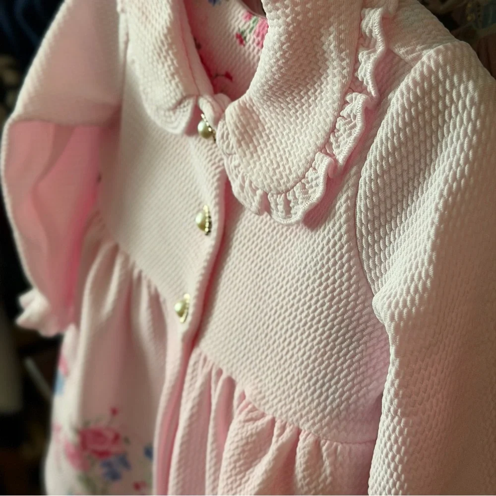 Pink Baby Girl Coat and Dress Outfit 12 months - Picture 12 of 14